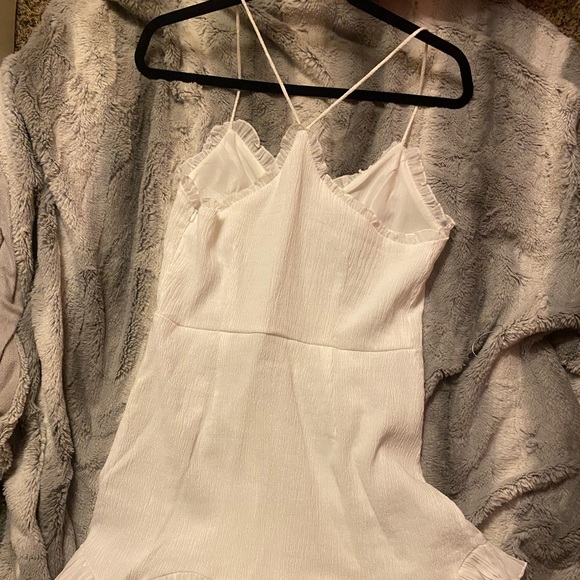 Hello Molly White Ruffle Dress Size 10 - Picture 4 of 5